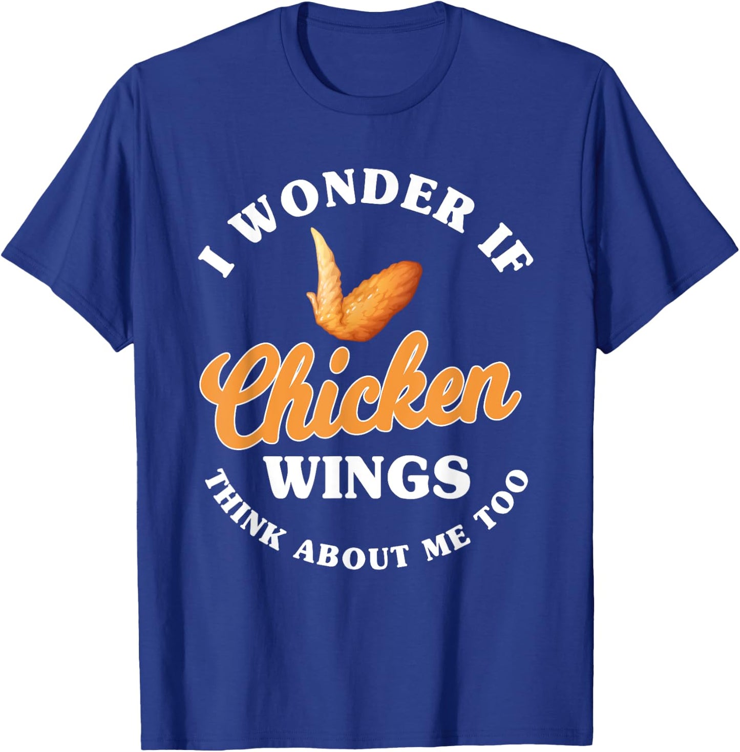 Funny Chicken Wings Saying Hot Wing Fast Food T-Shirt - T-Shirt | Royal
