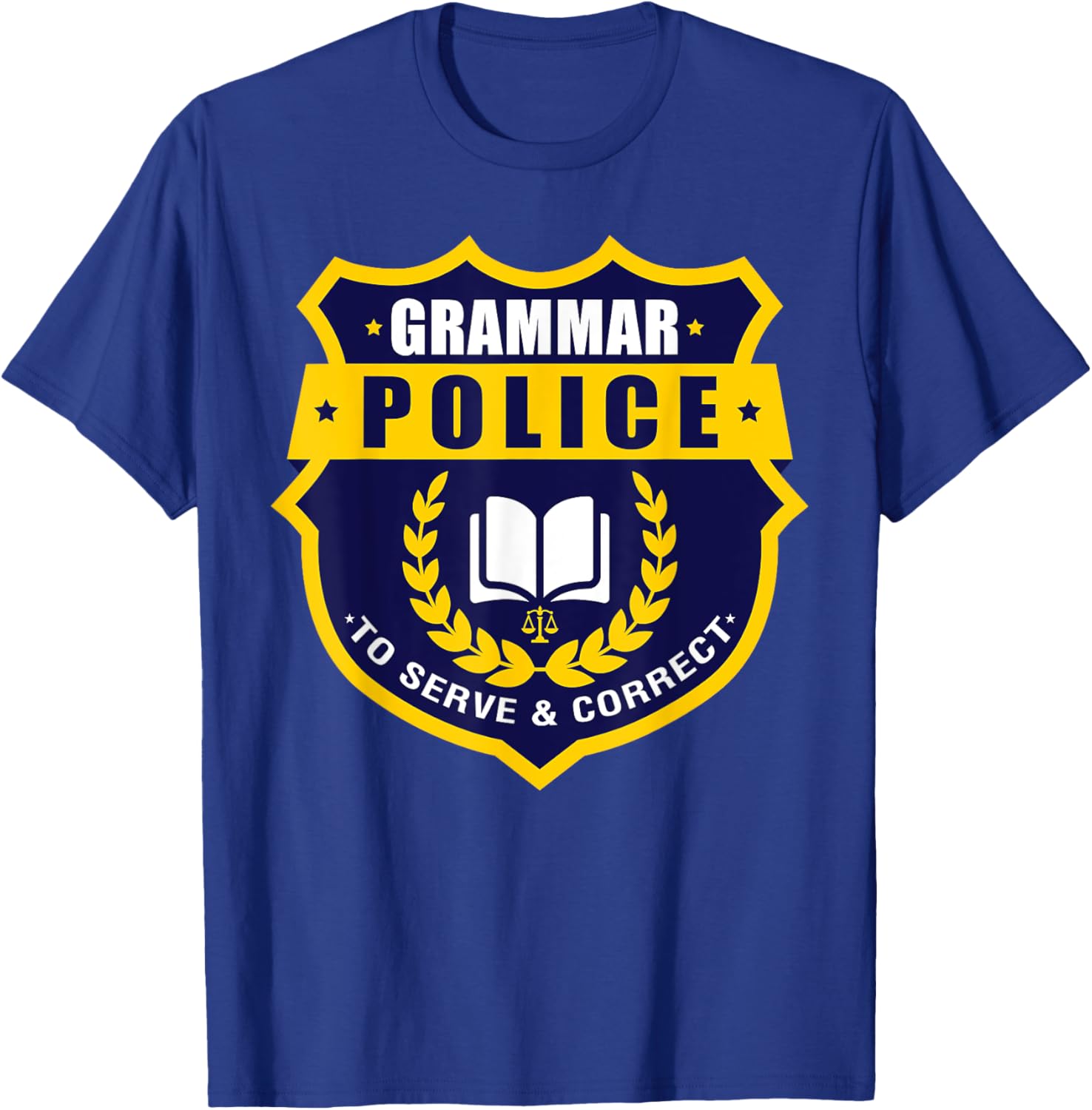 English Grammar Police T-Shirt - T-Shirt | Royal