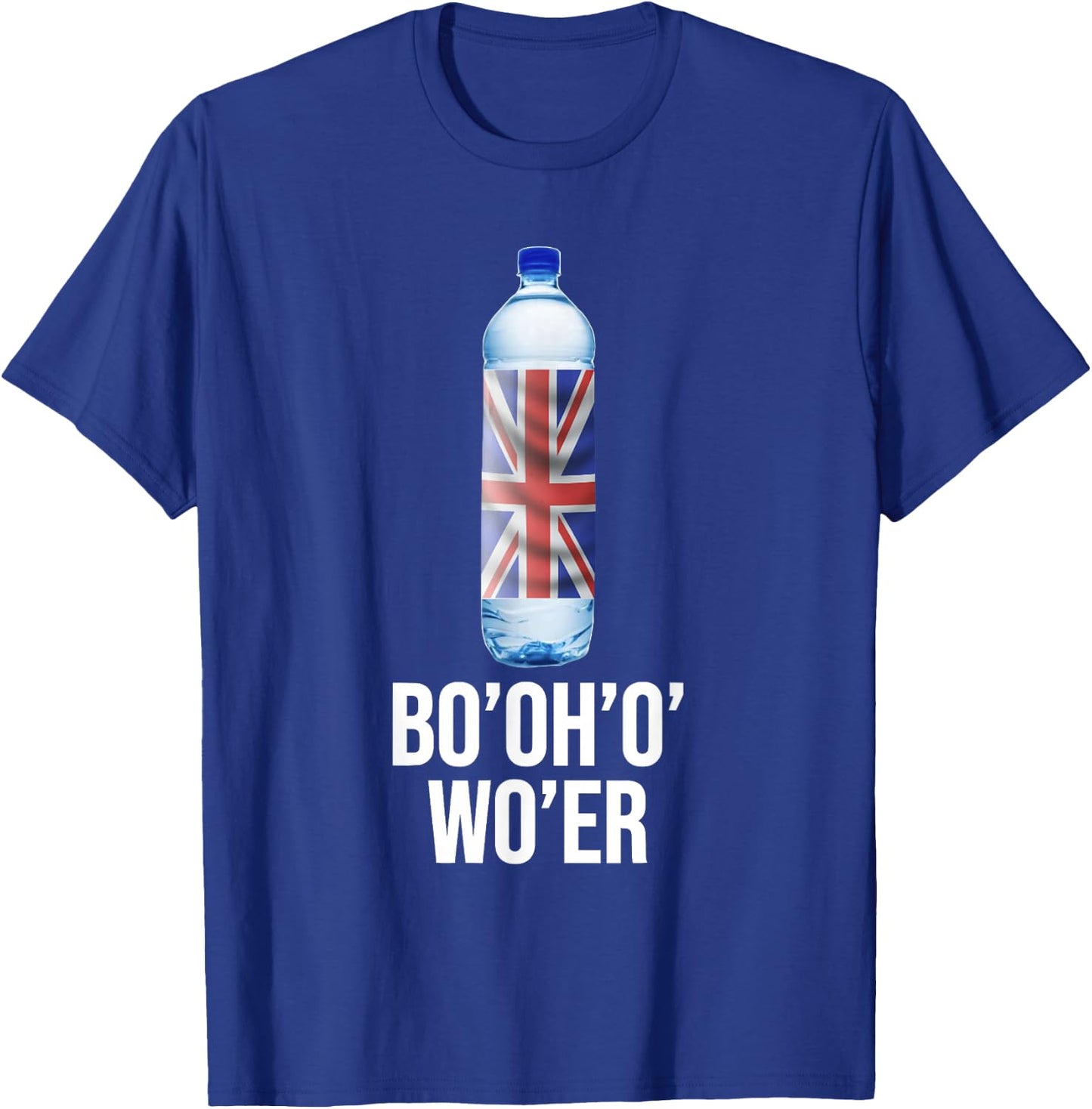 Funny British Accent Joke Bottle of Water T-Shirt - T-Shirt | Royal