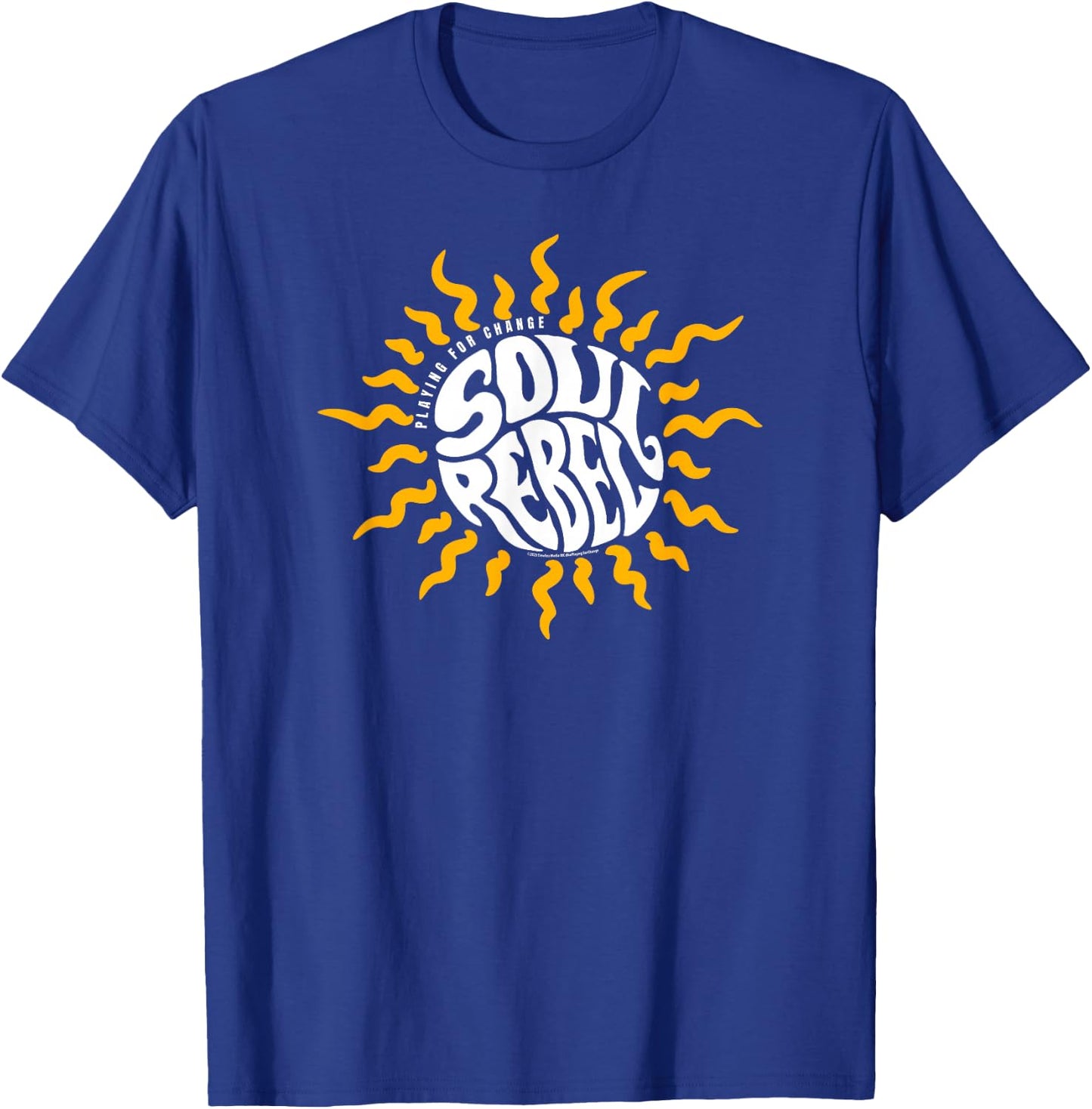 Playing for Change Soul Rebel Sun Logo T-Shirt - T-Shirt | Royal
