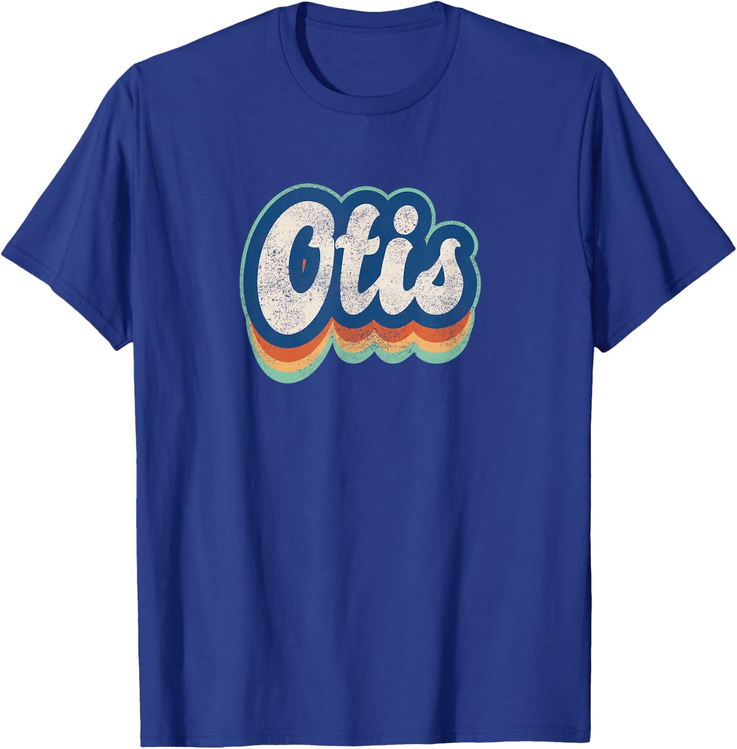 Otis First Name Boy Vintage Style 70s 80s Personalized T-Shirt - T-Shirt | Royal