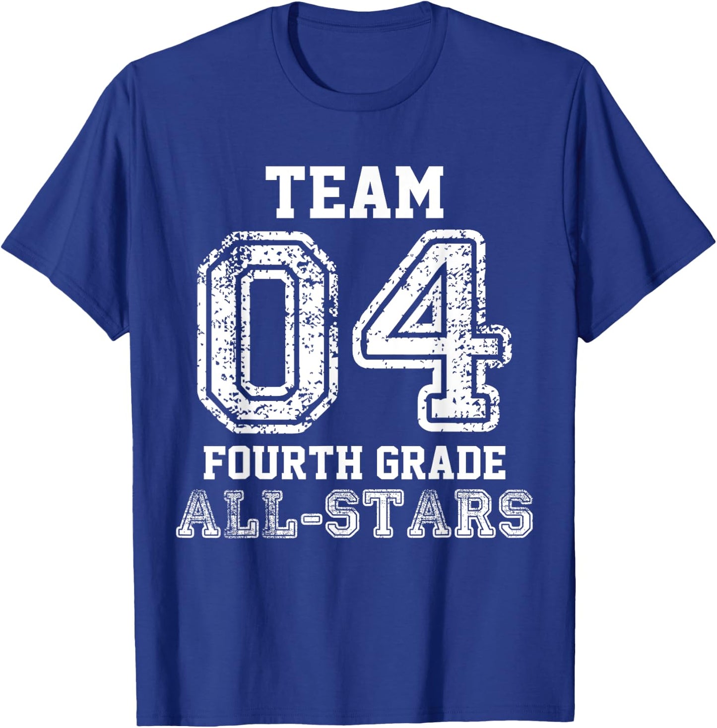 School Team 4th Grade All-Stars Sports Jersey T-Shirt - T-Shirt | Royal