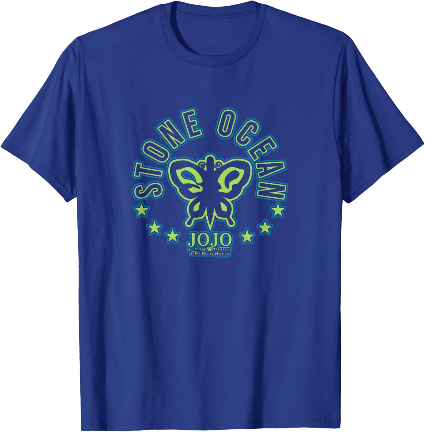 JoJo's Bizarre Adventure Stone Ocean Butterfly Logo Anime T-Shirt - T-Shirt | Royal