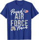 Proud Air Force Nana US Air Force Graduation Nana T-Shirt - T-Shirt | Royal
