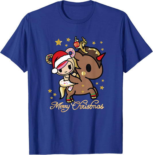 Tokidoki Christmas Merry Christmas Donutella Naughty Or Nice T-Shirt - T-Shirt | Royal