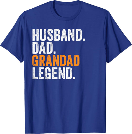 Husband Dad Grandad Legend Funny Occupation Office T-Shirt - T-Shirt | Royal