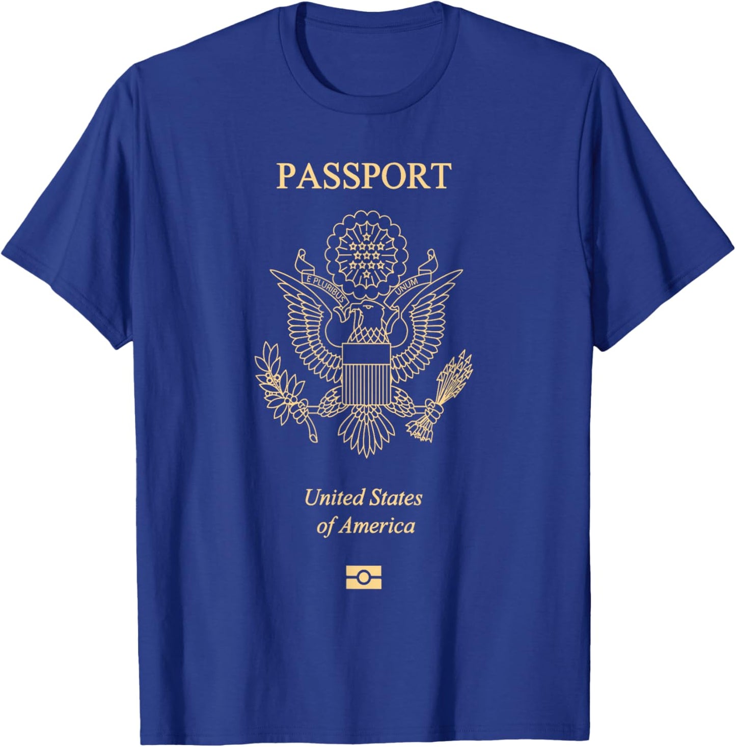 US Passport Design T-Shirt - T-Shirt | Royal