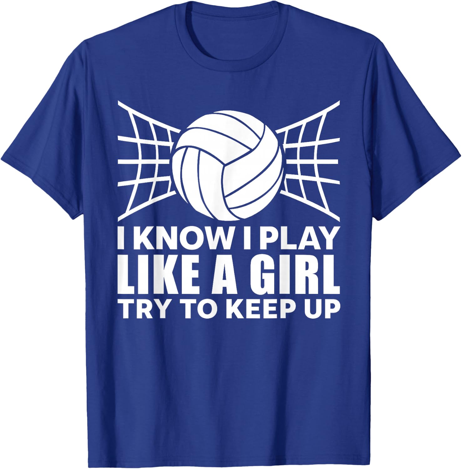 Cool Volleyball Girls Ladies Setter Libero Coach T-Shirt - T-Shirt | Royal