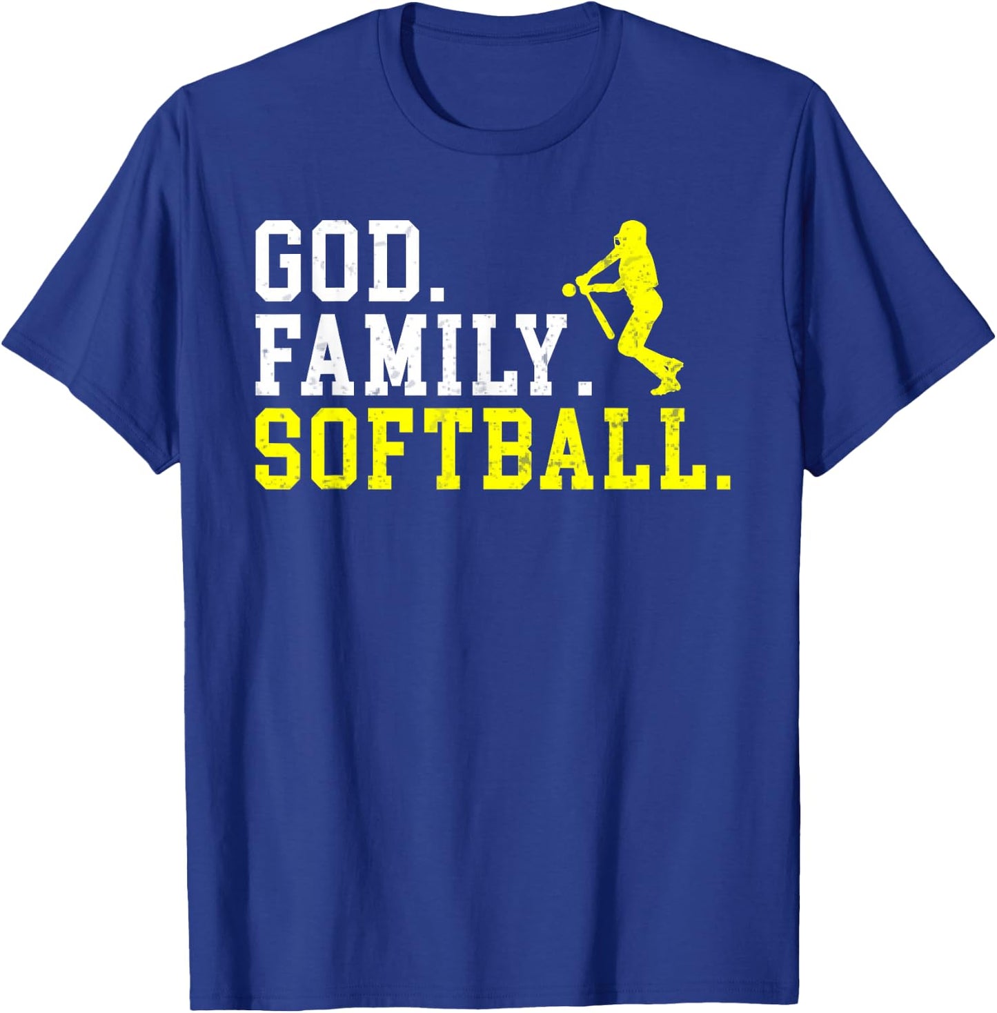 God Family Softball T-Shirt - T-Shirt | Royal