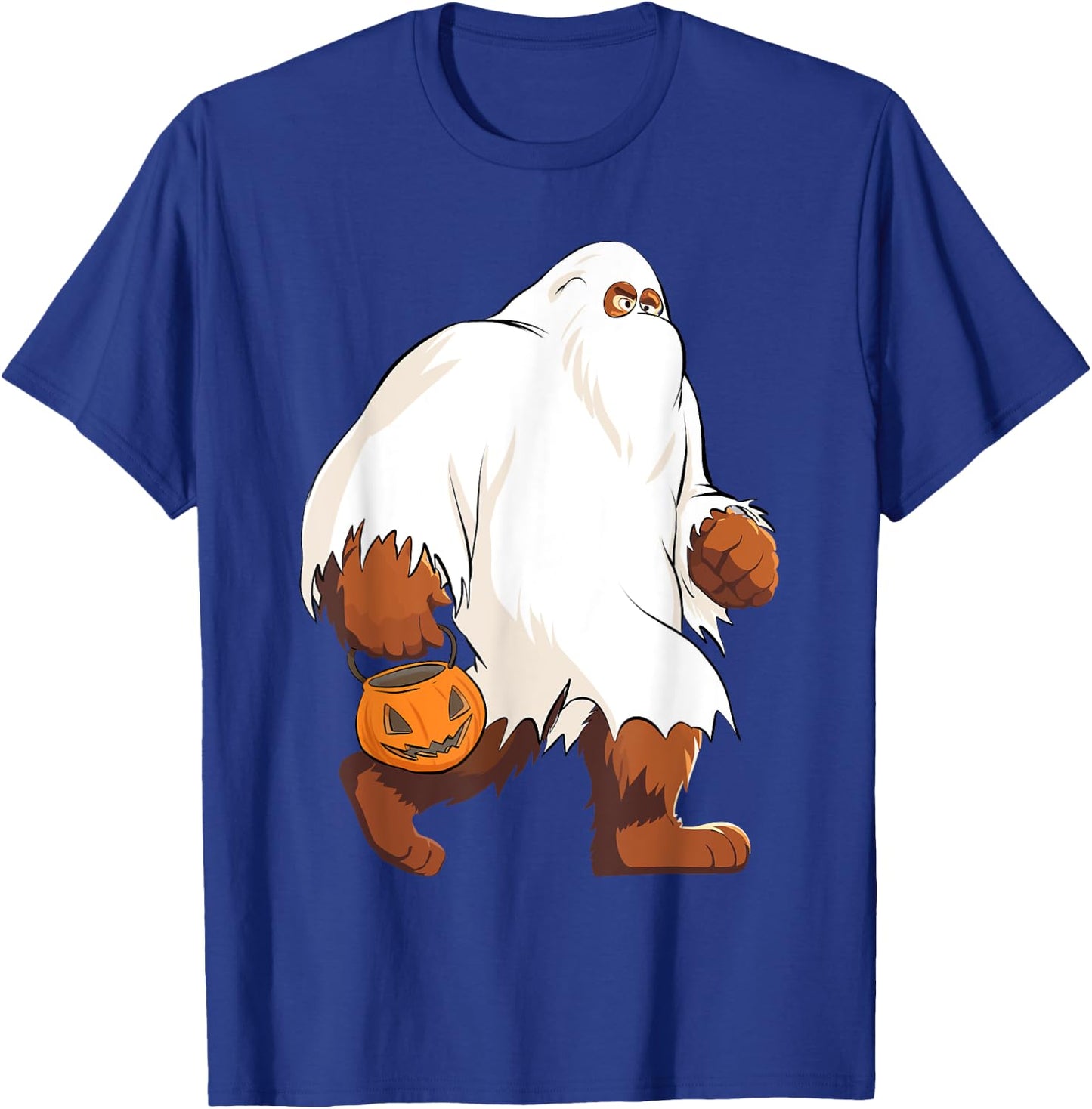 Funny Bigfoot Ghost Halloween Costume T-Shirt - T-Shirt | Royal