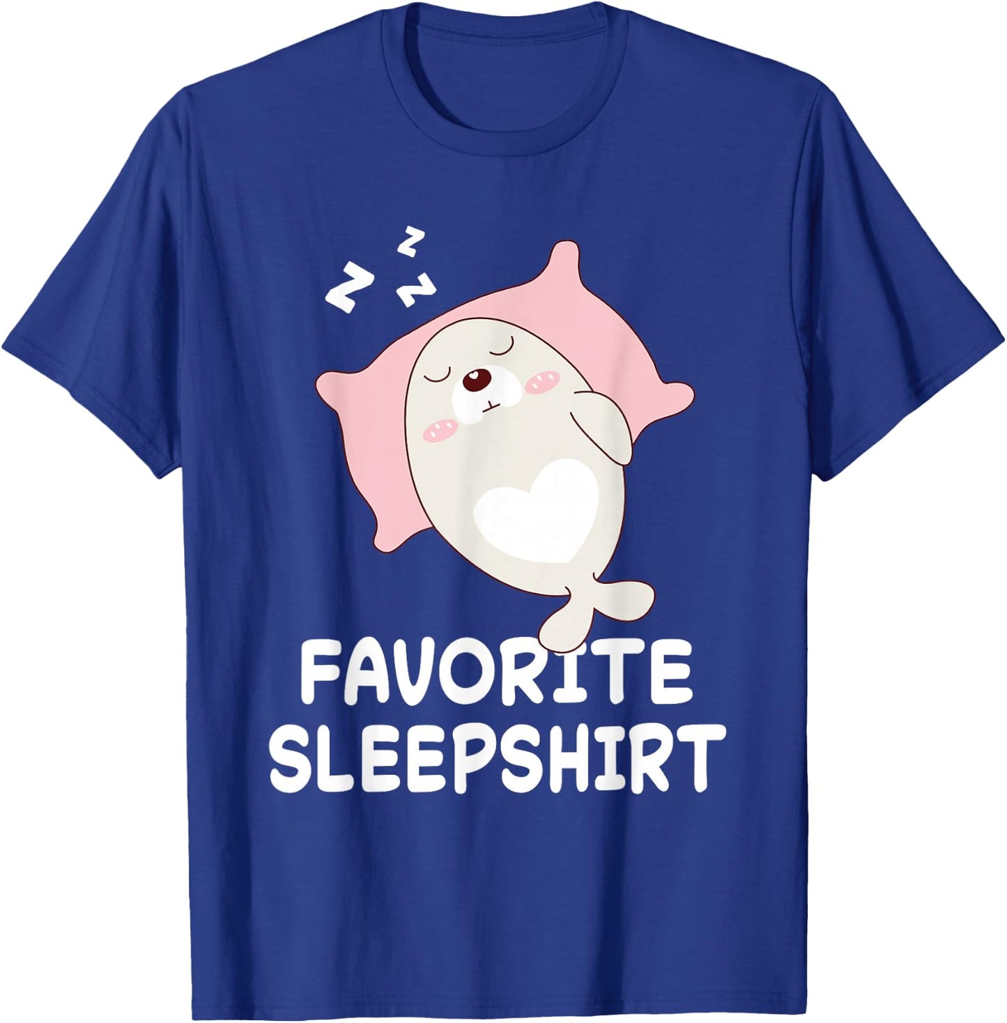 Seal Seals Nap Sleeping Sleep Pajama Pajamas Nightgown T-Shirt - T-Shirt | Royal