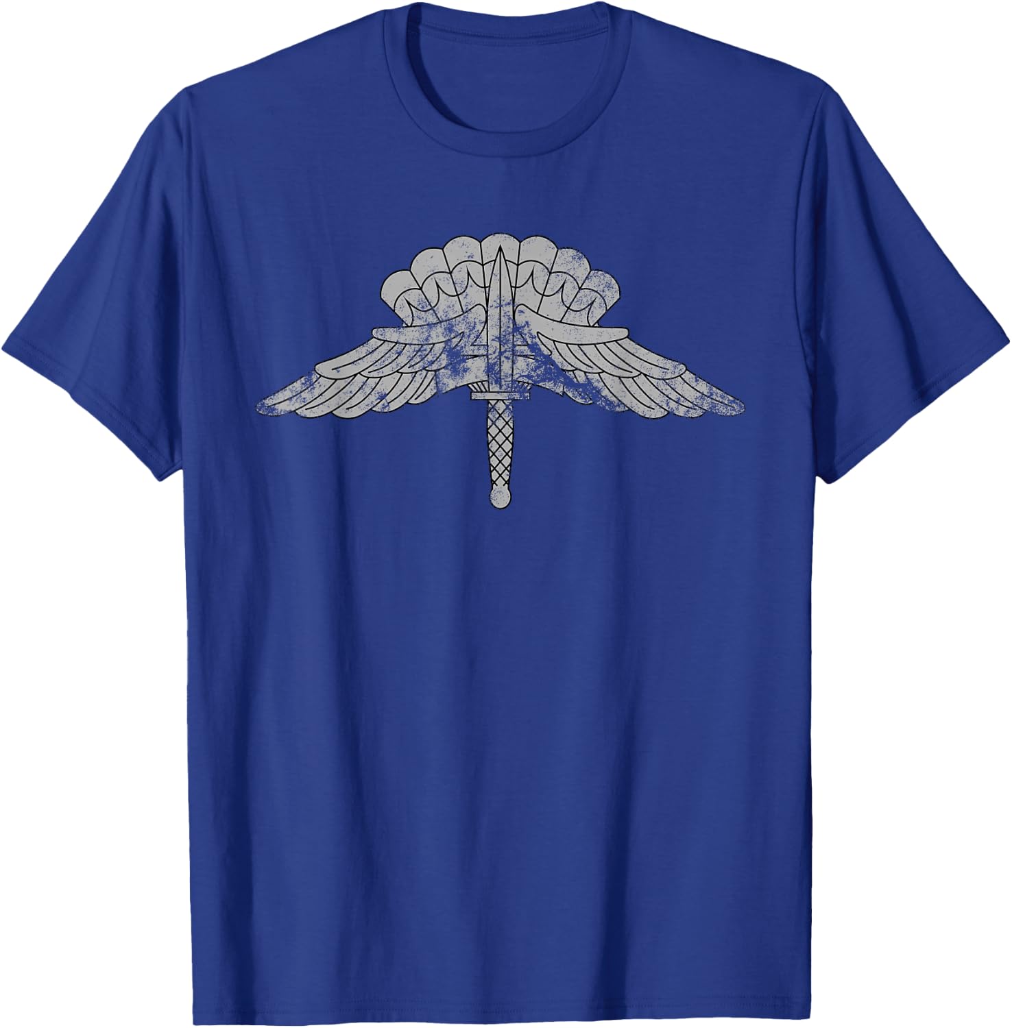 Military Freefall Parachutist Badge - US Army Distressed T-Shirt - T-Shirt | Royal