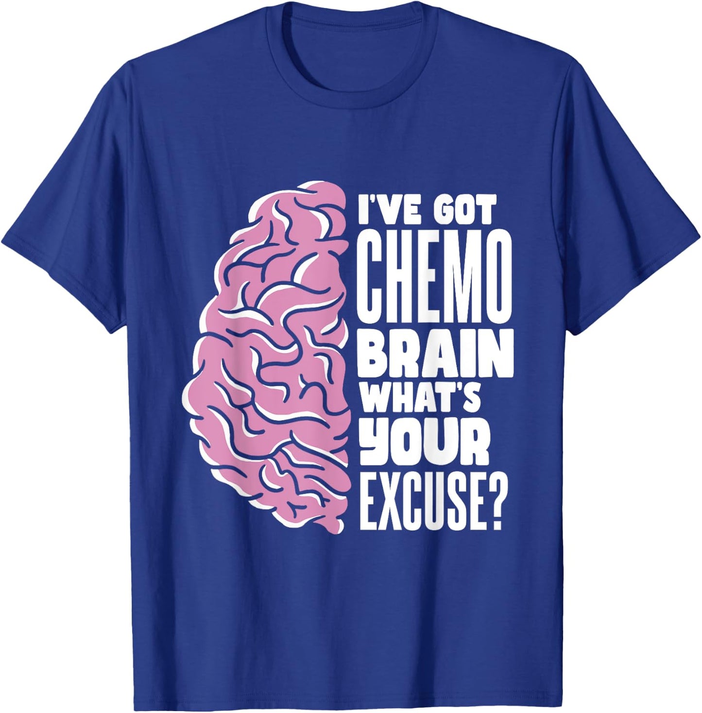 Radiation Therapy Fighter Chemo Brain T-Shirt - T-Shirt | Royal
