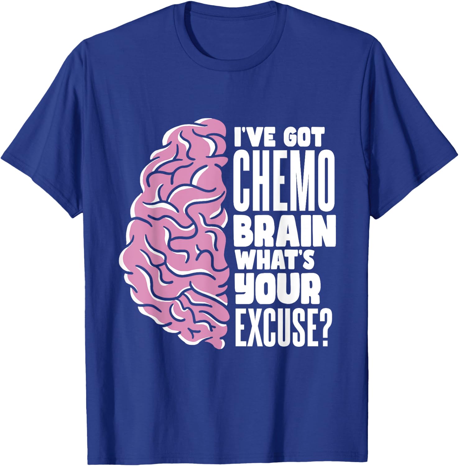 Radiation Therapy Fighter Chemo Brain T-Shirt - T-Shirt | Royal