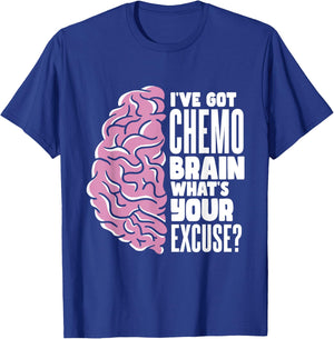 Radiation Therapy Fighter Chemo Brain T-Shirt - T-Shirt | Royal