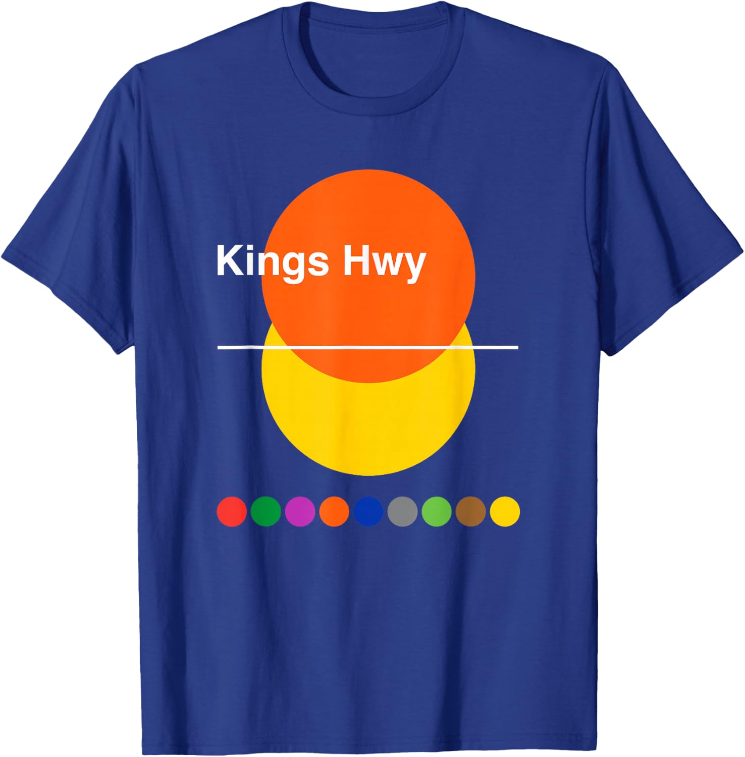 Kings Highway - Brooklyn - Midwood / Sheepshead Bay T-Shirt - T-Shirt | Royal
