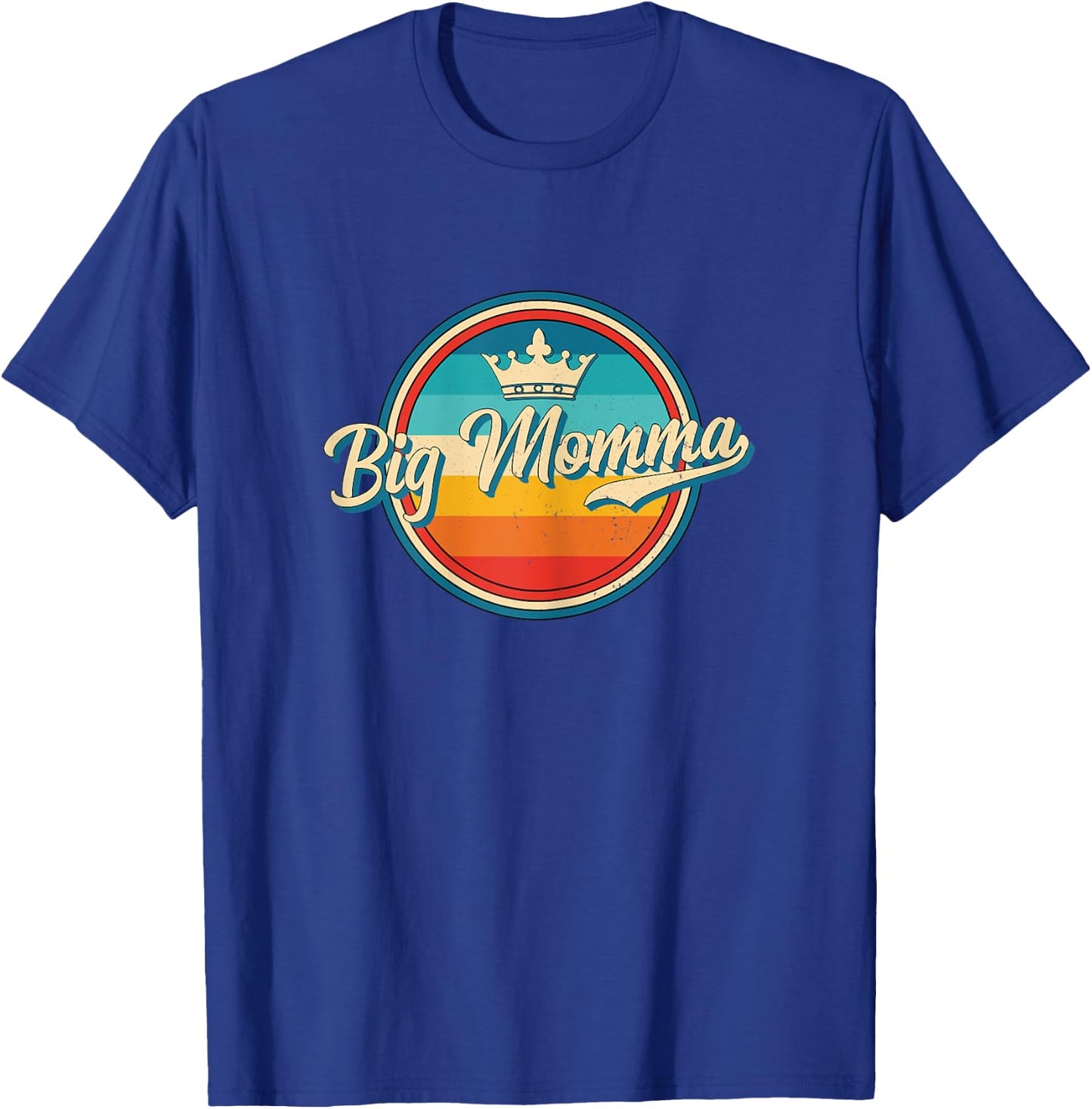 Big Momma Retro Name Funny Vintage Style Mother Mama T-Shirt - T-Shirt | Royal
