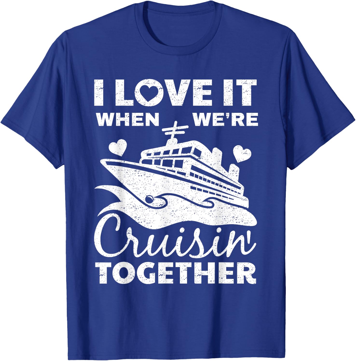 Cool Cruise Art Men Women Cruise Ship Couple Family Vacation Small T-Shirt - T-Shirt | Royal