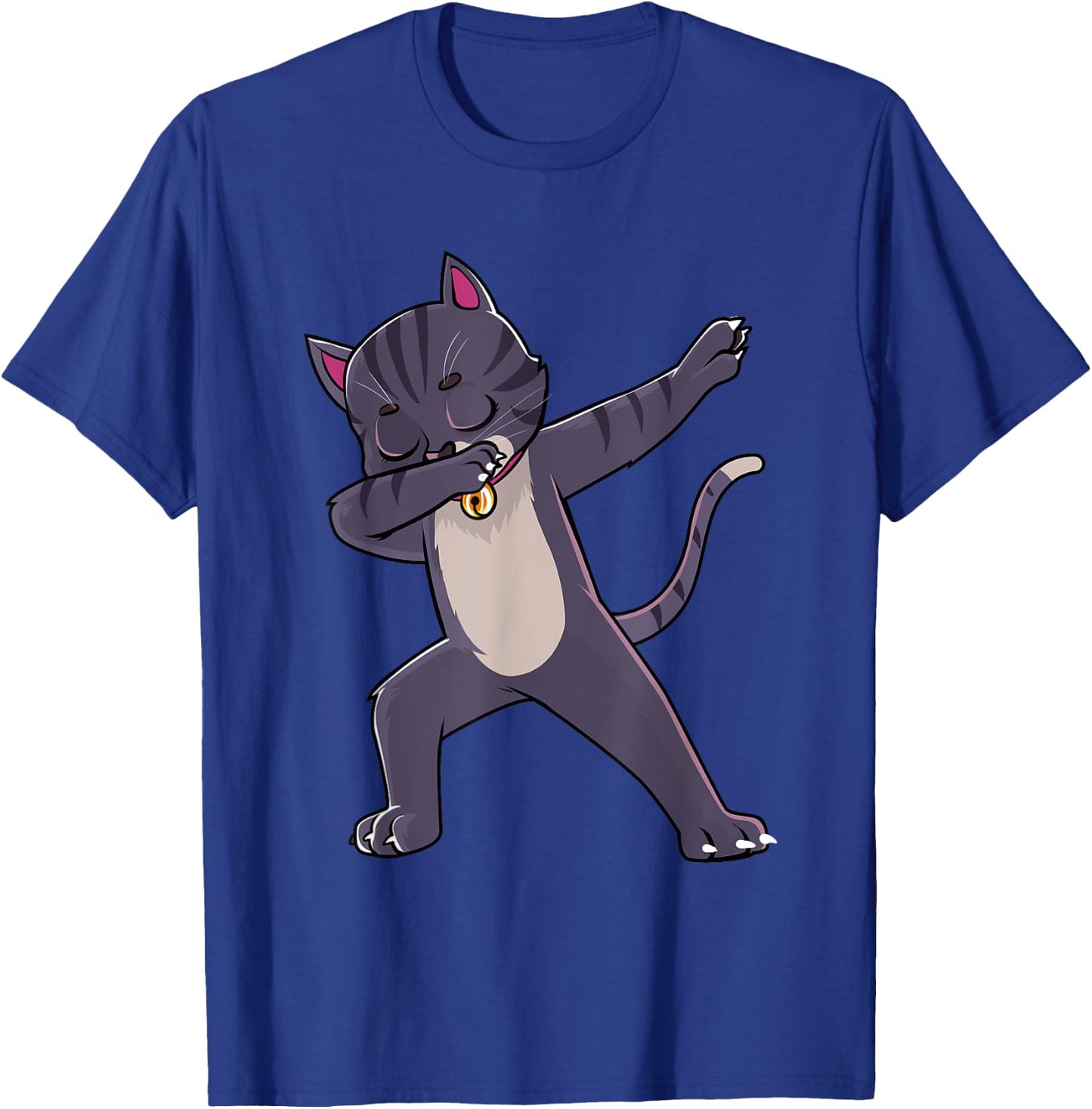 Dabbing Cat Kitten Kitty Men Women Kids T-Shirt - T-Shirt | Royal