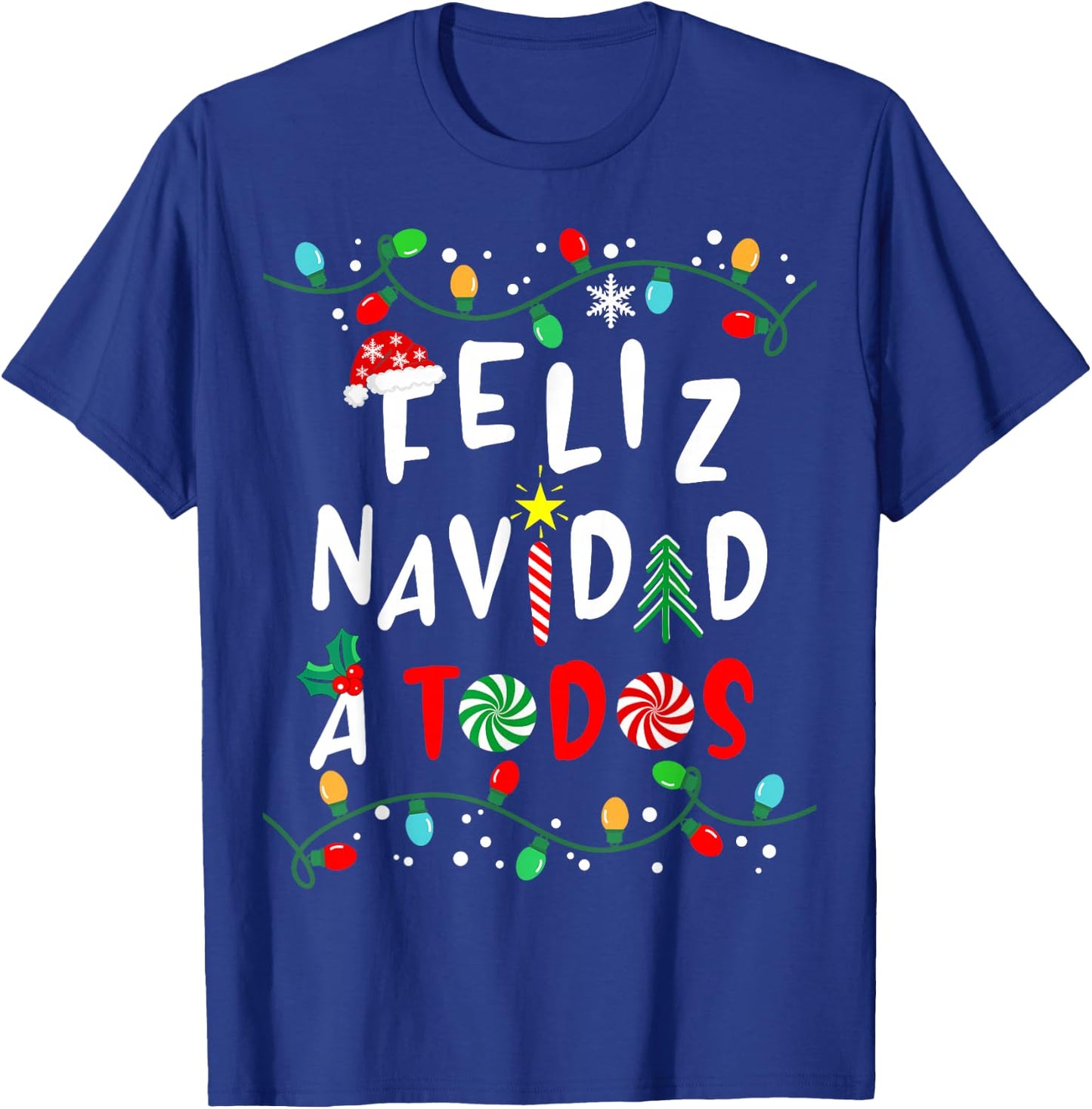 Feliz Navidad Shirt-Funny Mexican Christmas in Spanish T-Shirt - T-Shirt | Royal