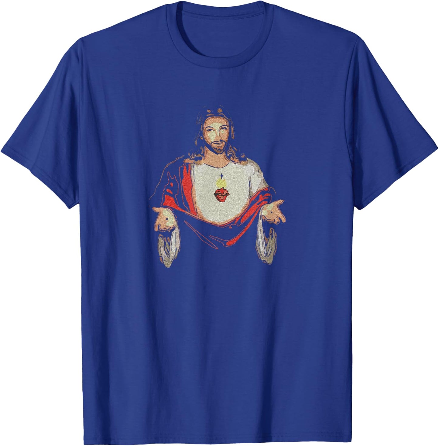Christian Jesus design T-Shirt - T-Shirt | Royal