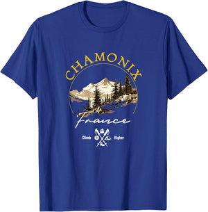 Chamonix Retro Vintage Apparel - Chamonix Souvenir T-Shirt - T-Shirt | Royal