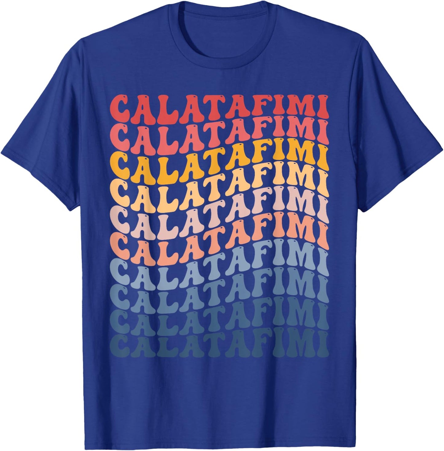 Calatafimi City Groovy Retro T-Shirt - T-Shirt | Royal