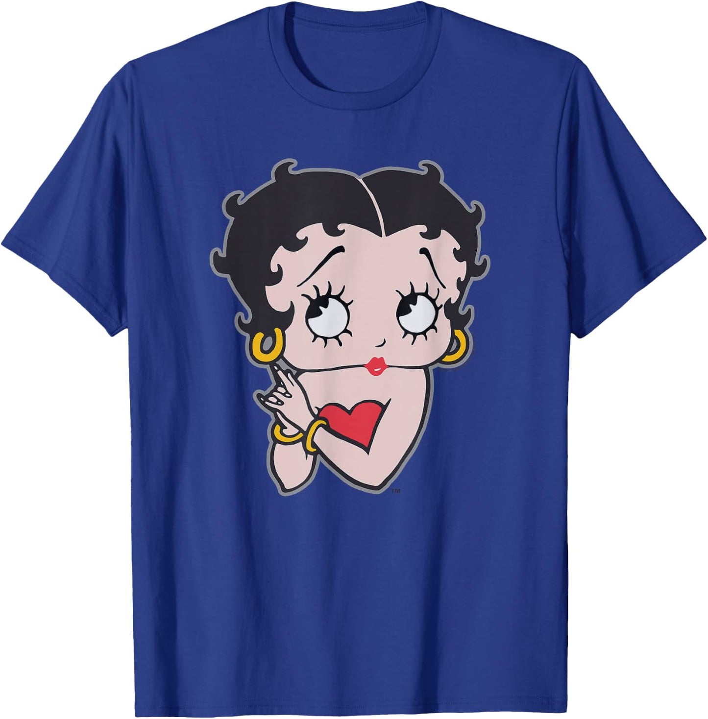 Betty Boop Hands Clasped Pose Poster V-2 T-Shirt - T-Shirt | Royal
