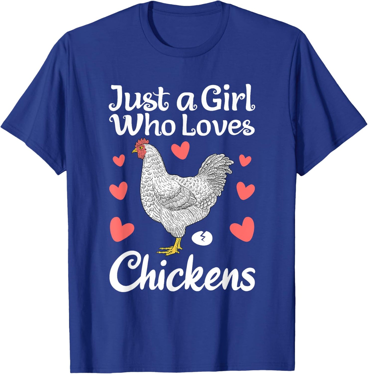 Best Chicken Girls Rooster Poultry Chicken Farmer T-Shirt - T-Shirt | Royal