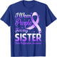 I Wear Purple For My Sister Chiari Malformation Awareness T-Shirt - T-Shirt | Royal