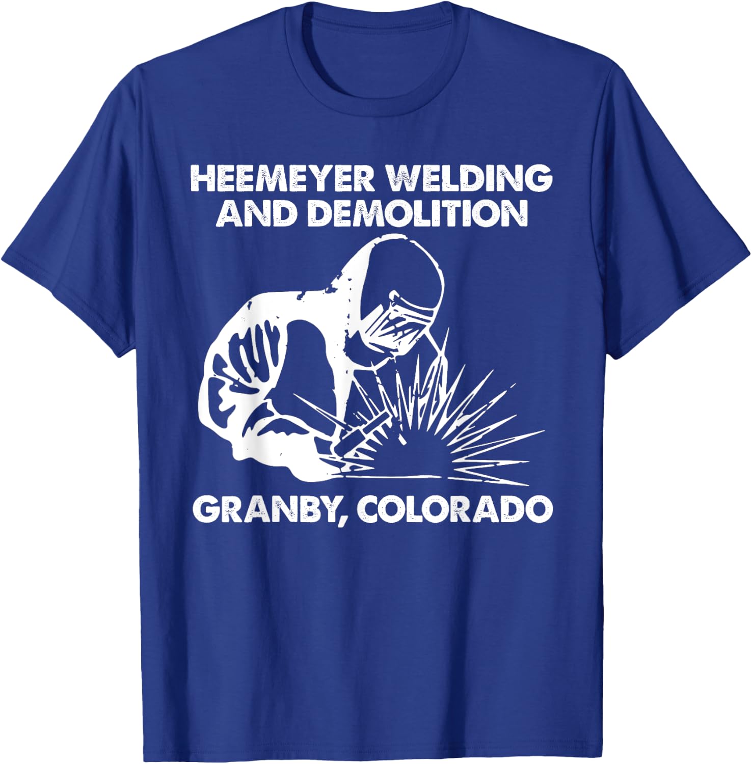 Heemeyer Welding And Demolition Grandby T-Shirt - T-Shirt | Royal
