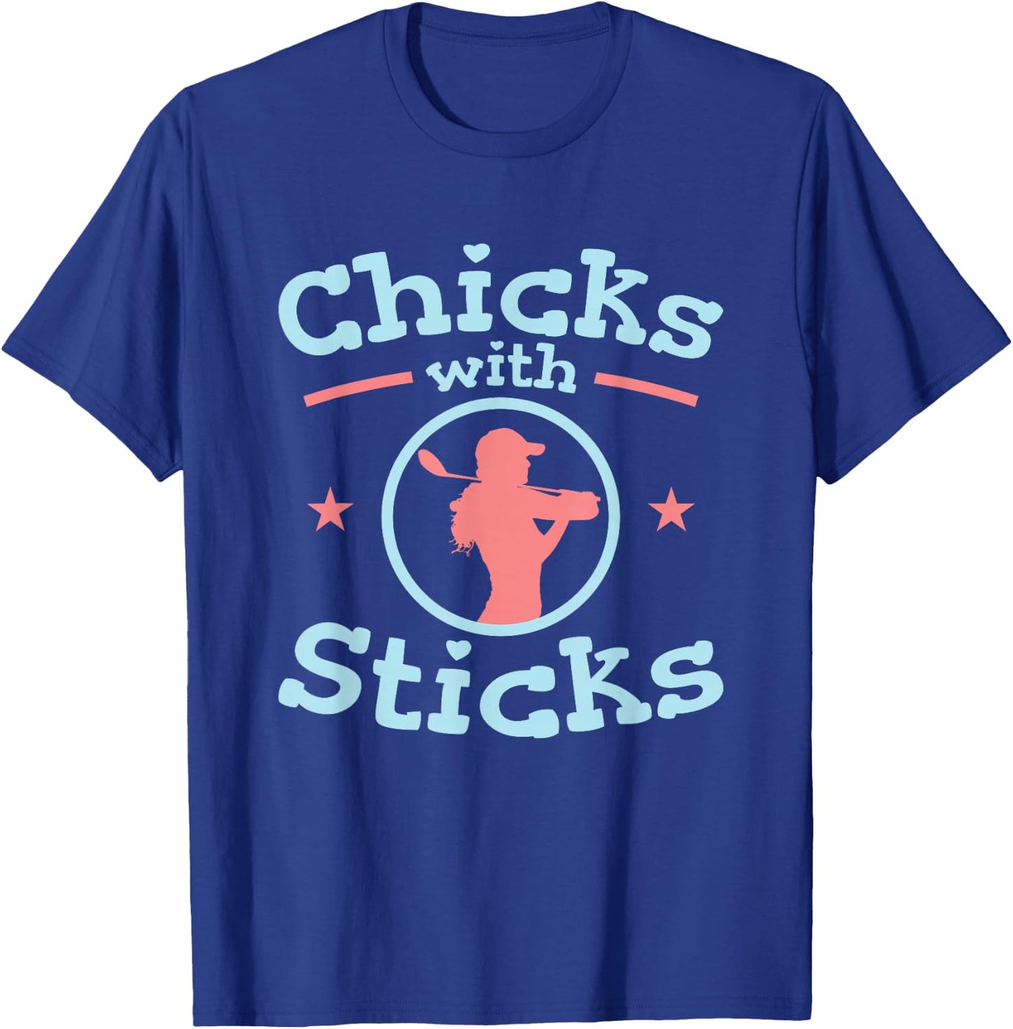 Chicks With Sticks Golf Women Club T-Shirt - T-Shirt | Royal