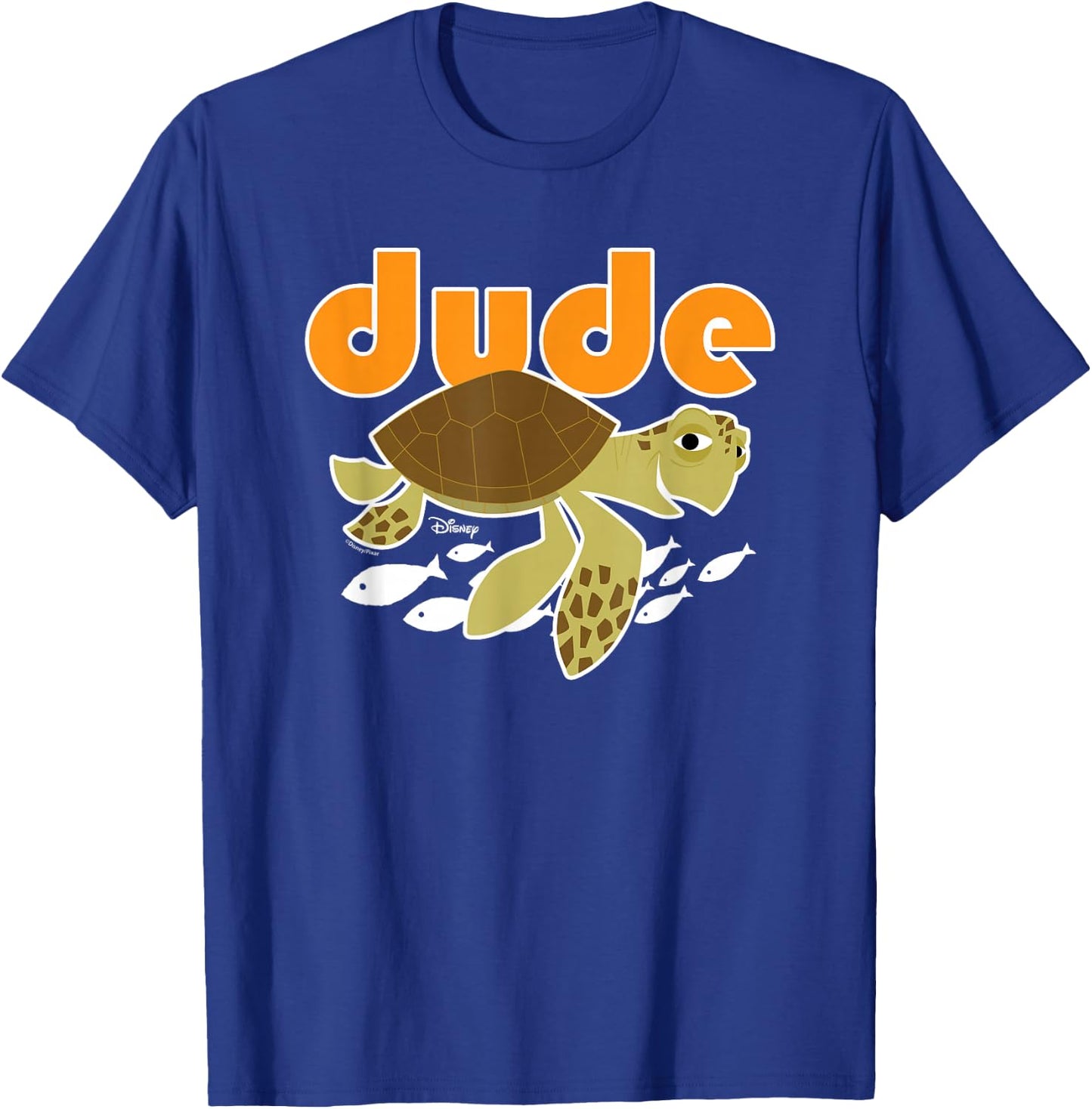 Finding Nemo - Crush Turtle Dude T-Shirt - T-Shirt | Royal