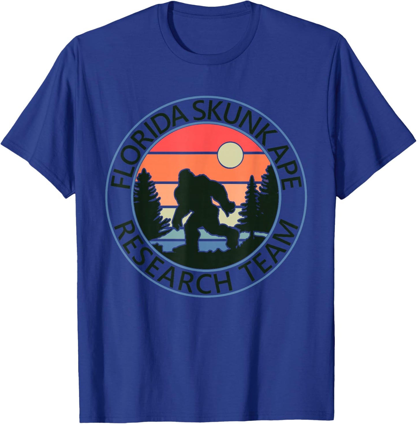 Florida Skunk Ape Research Team Fun Camping Hiking Outdoors T-Shirt - T-Shirt | Royal