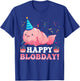 Happy Blobday! Funny Blobfish Birthday Sea Animal T-Shirt - T-Shirt | Royal