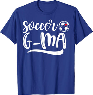 Funny Soccer G-ma Soccer Lover Mother's Day T-Shirt - T-Shirt | Royal