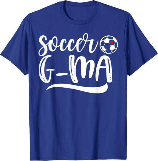 Funny Soccer G-ma Soccer Lover Mother's Day T-Shirt - T-Shirt | Royal