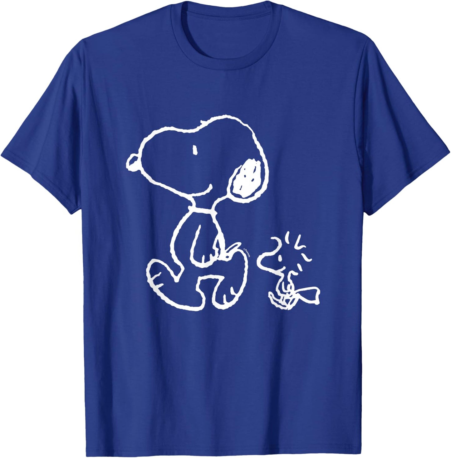 Snoopy Woody Walk T-Shirt - T-Shirt | Royal