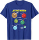 Star Wars Classic Important Destinations Planet Travel Icons T-Shirt - T-Shirt | Royal