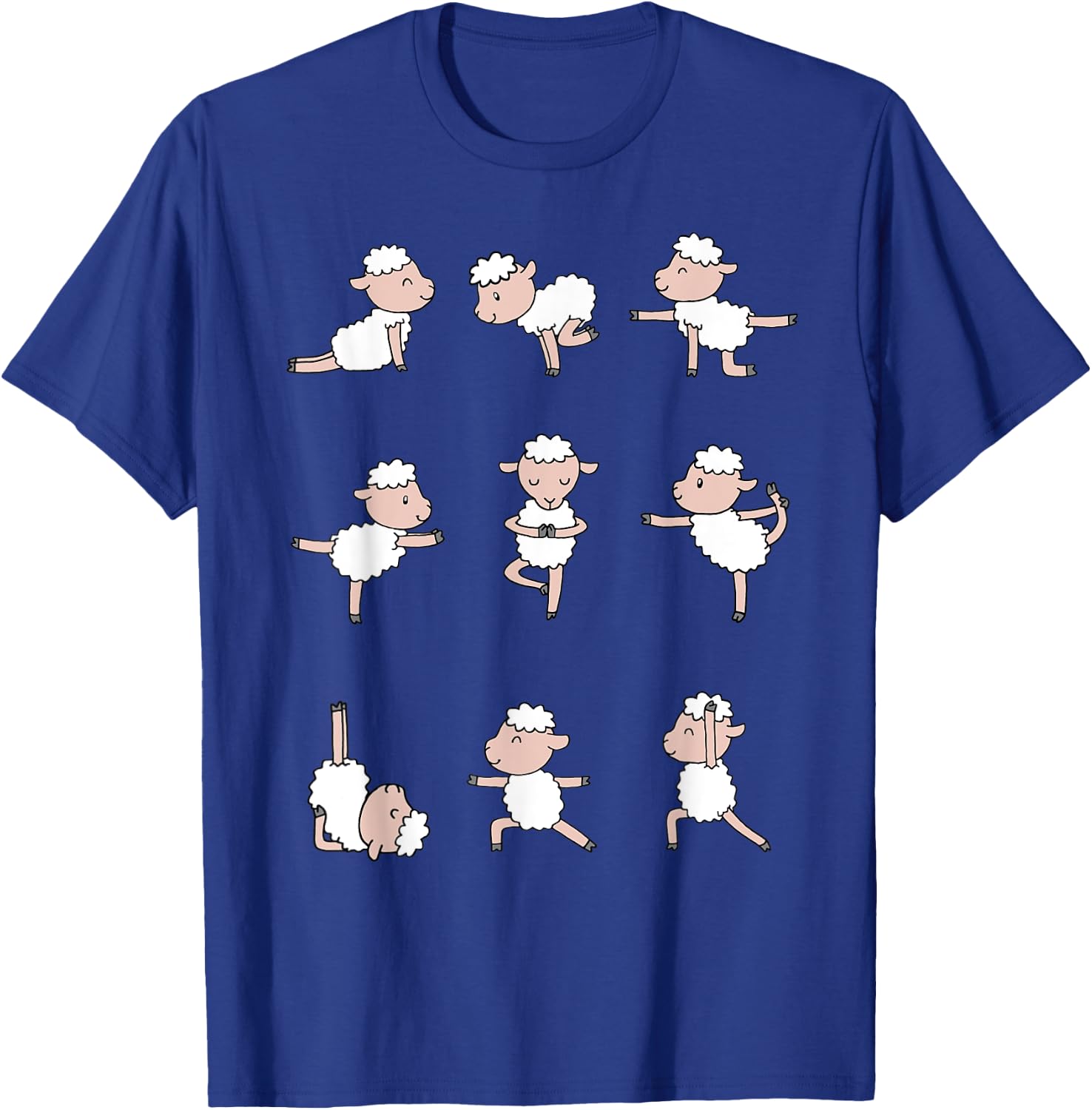 Sheep Yoga T-Shirt - T-Shirt | Royal
