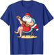 Santa Claus Hawaian Guitar Christmas in July T-Shirt - T-Shirt | Royal