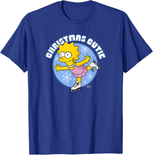 The Simpsons Christmas Lisa Christmas Cutie Ice Princess V2 T-Shirt - T-Shirt | Royal