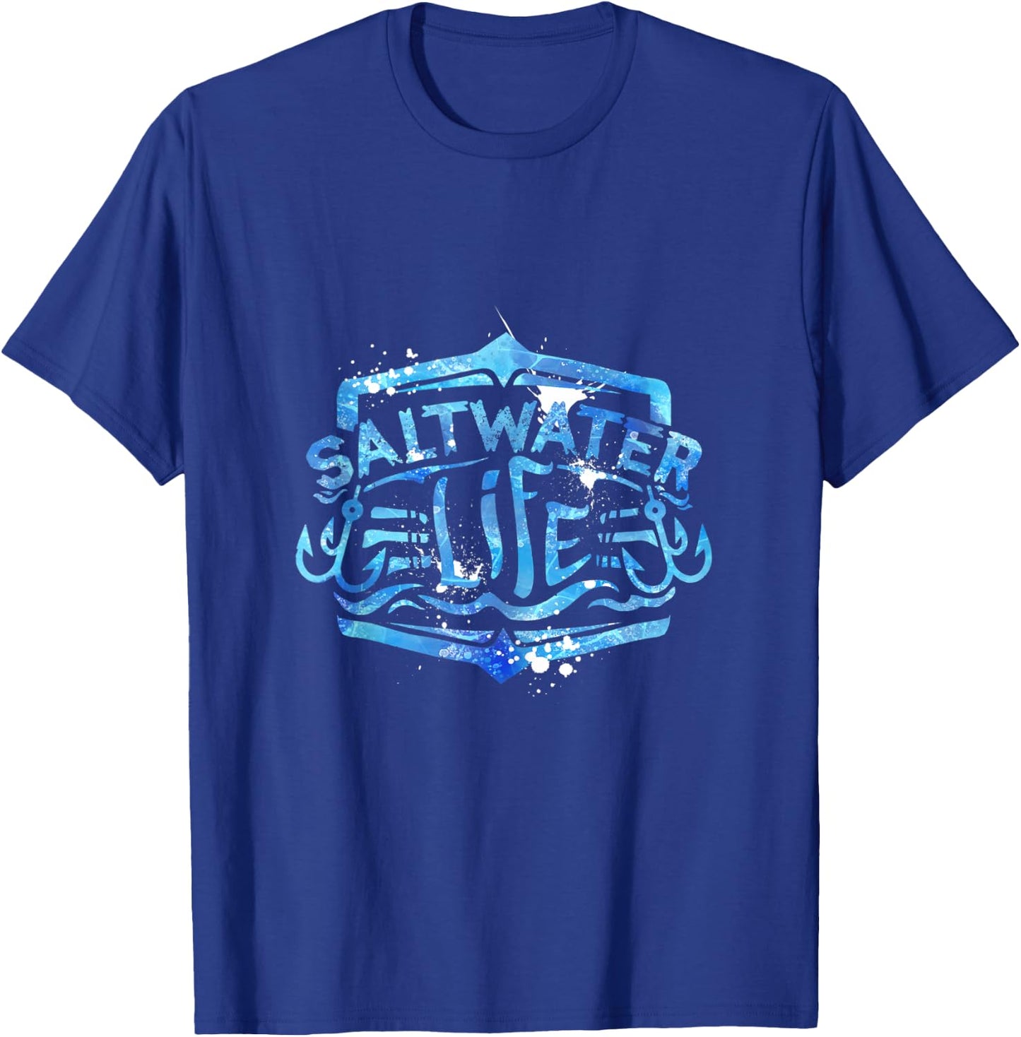 Saltwater Life Fishing T-Shirt - T-Shirt | Royal