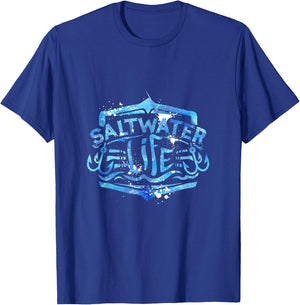 Saltwater Life Fishing T-Shirt - T-Shirt | Royal