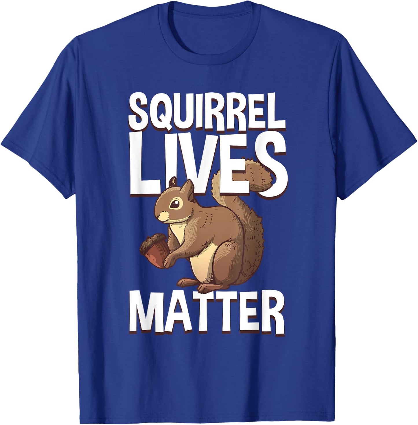 Best Squirrel Art For Kids Men Women Chipmunk Lover Squirrel T-Shirt - T-Shirt | Royal