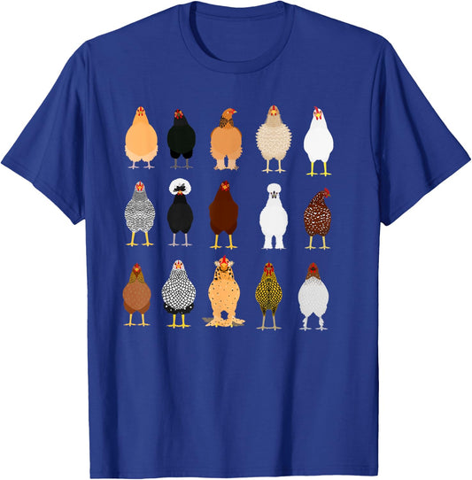 In My Chicken Mom Era, Chicken Lady, Chickens Front And Back T-Shirt - T-Shirt | Royal