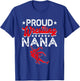 Proud Wrestling Nana Mother's Day Sport Lover Mama Mom T-Shirt - T-Shirt | Royal