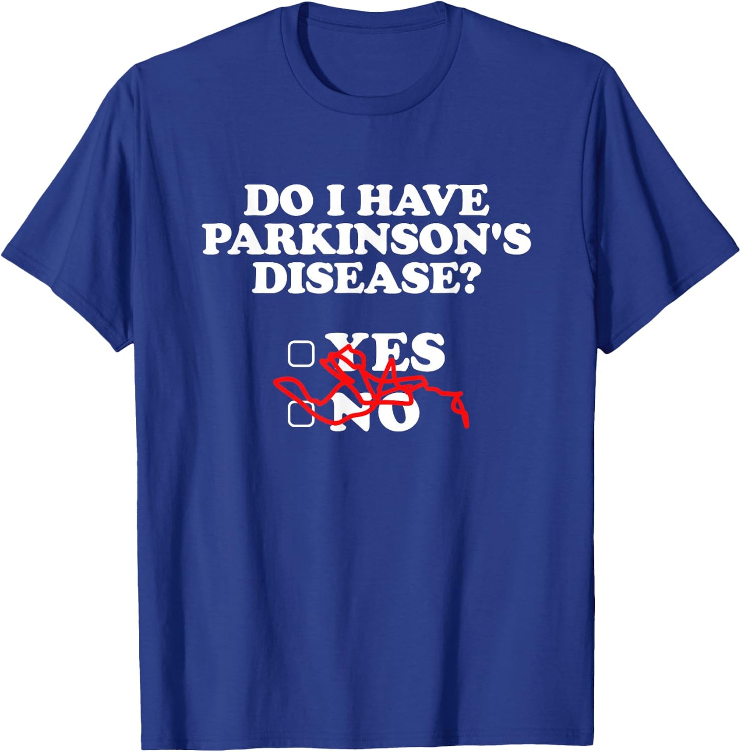Parkinsons Disease Awareness Yes No Warrior Survivor T-Shirt - T-Shirt | Royal
