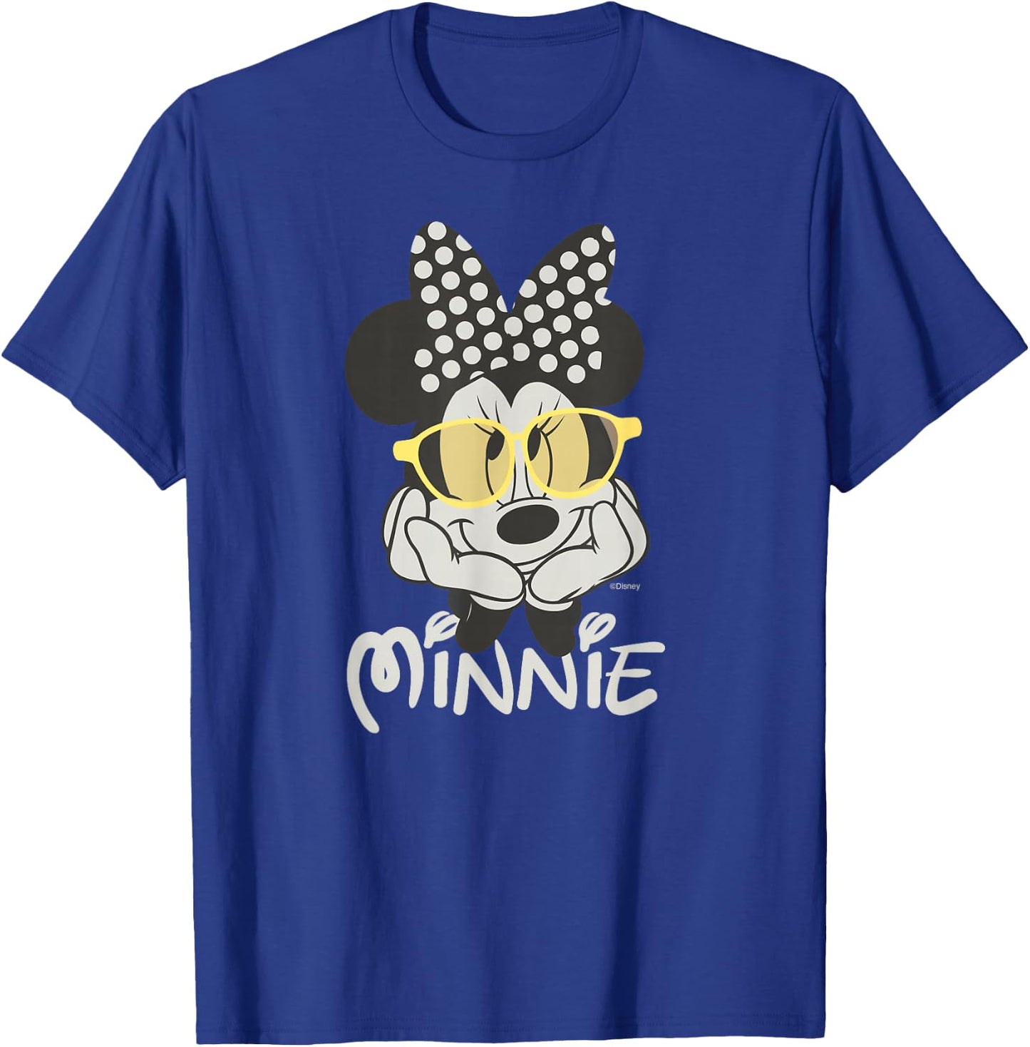 Disney Minnie Mouse in Black & White Polka Dot Day Vintage T-Shirt - T-Shirt | Royal