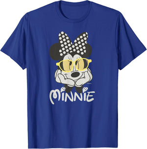 Disney Minnie Mouse in Black & White Polka Dot Day Vintage T-Shirt - T-Shirt | Royal